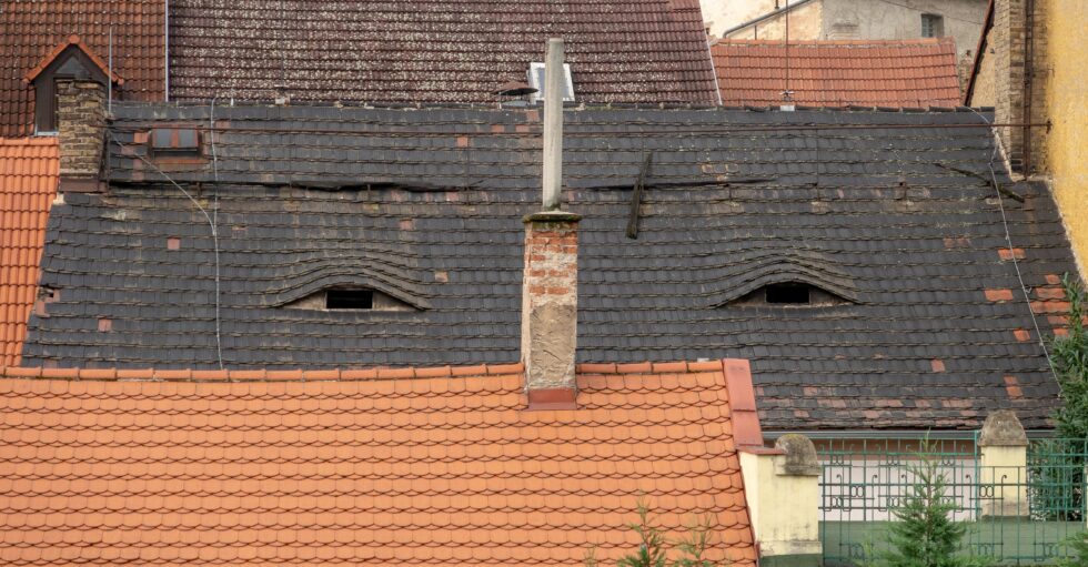 Roof resembling eyes watching surroundings