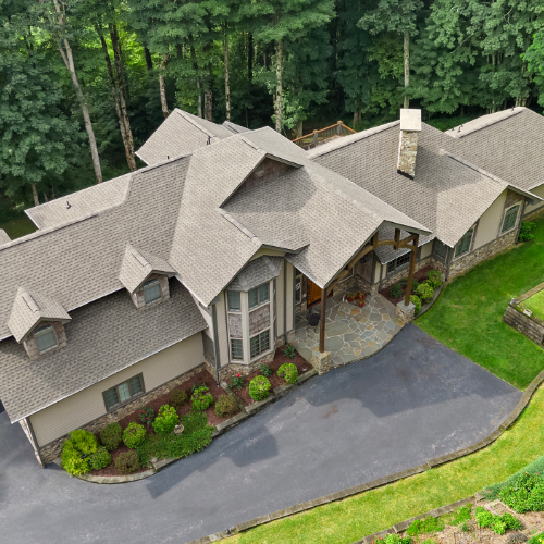GAFS TIMBERLINE HDZ ARCHITECTURAL SHINGLES DRIFTWOOD color.