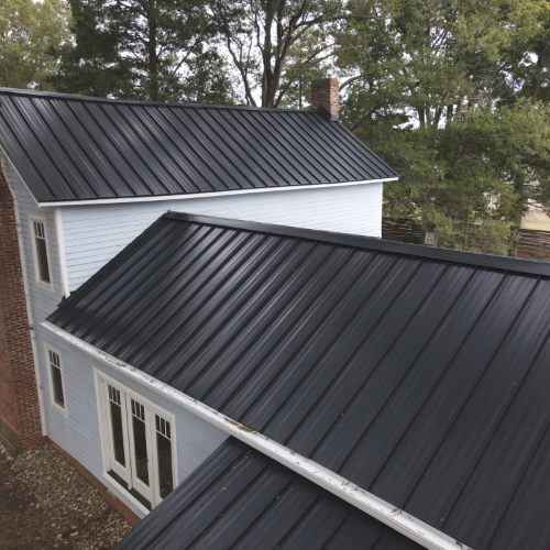 24 Gauge Standing Seam Metal Roof Matte Black-3